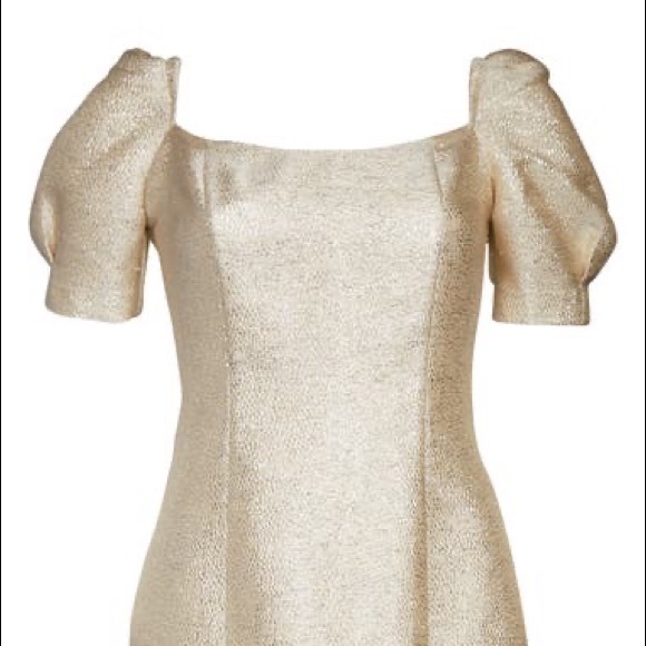 EUC gold BB Dakota power puff mini dress 🌟 - Picture 5 of 10